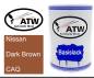 Preview: Nissan, Dark Brown, CAQ: 500ml Lackdose, von ATW Autoteile West.